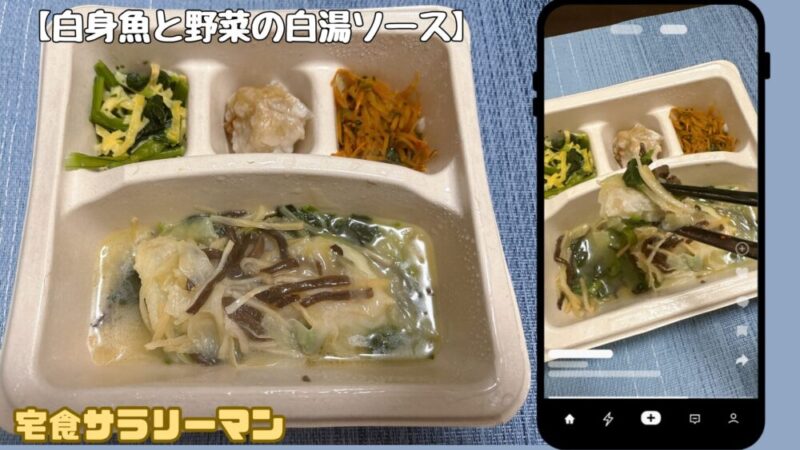 ナッシュ:白身魚と野菜の白湯ソース