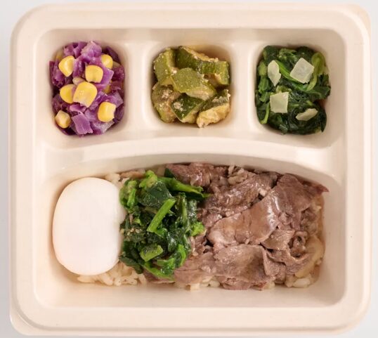 ナッシュのご飯付メニュー：特選和牛のトロたまライス