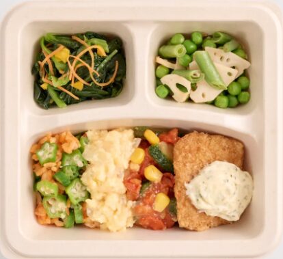 ナッシュのご飯付メニュー：がっつく日の贅沢ハントンライス