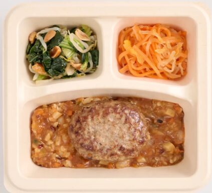 ナッシュのご飯付メニュー：あとひく辛さ！麻婆ハンバーグめし