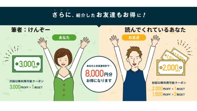 ナッシュ：友達紹介割引制度